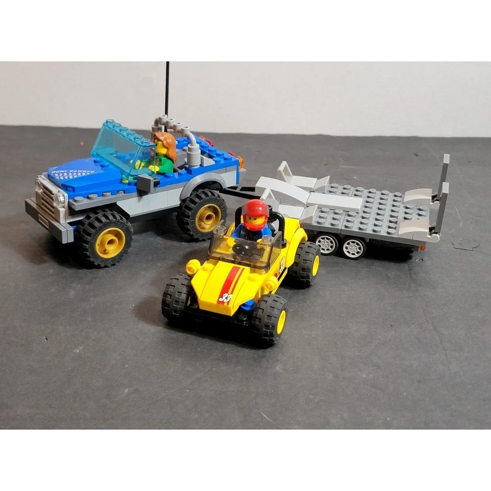 2015‎ Lego City #60082 Recreation Dune Buggy Trailer 100% Complete